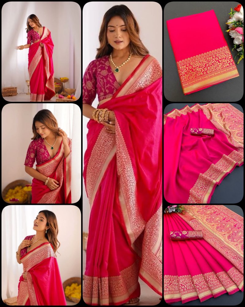 Minaxi Vol 1 By Aab Art Silk Jacquard Border Saree